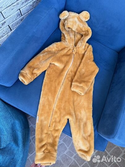 Комбинезон плюшевый 80