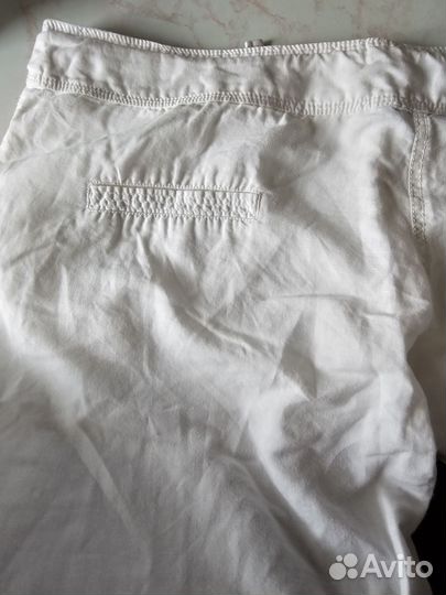 Брюки кюлоты женские, лён 56-58