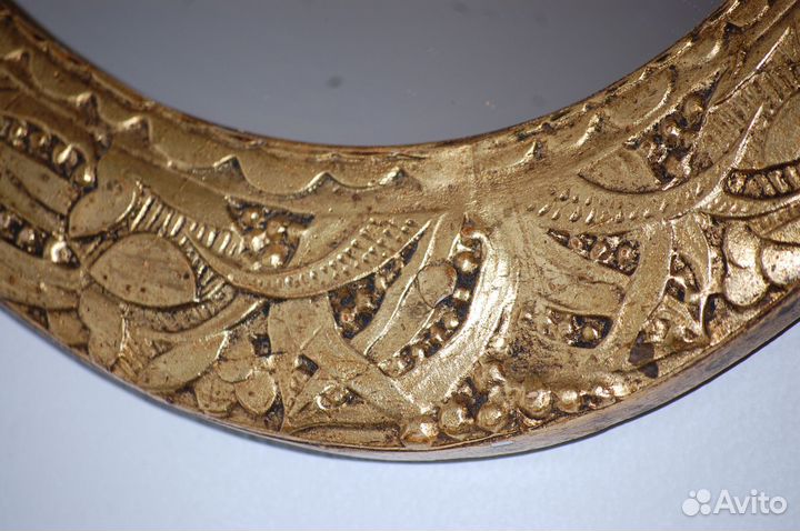 Антикварное зеркало овал Франция