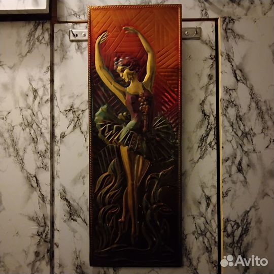 Картина медная чеканка 65 см.ссср