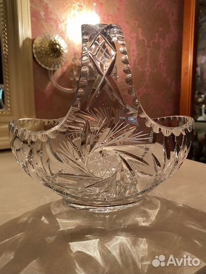 Конфетница хрустальная, Чехословакия