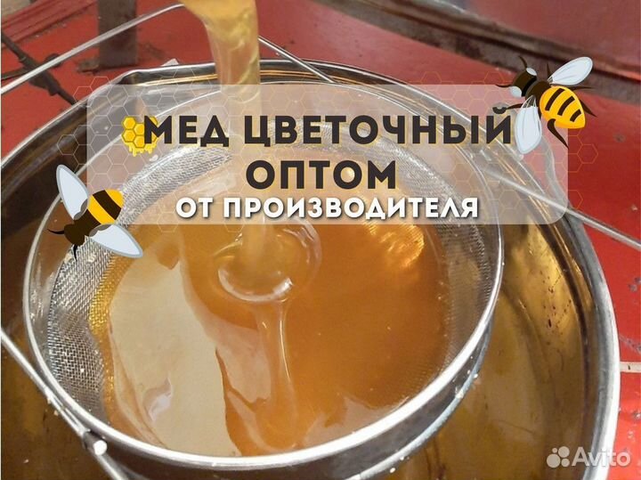 Цветочный мед оптом свежий