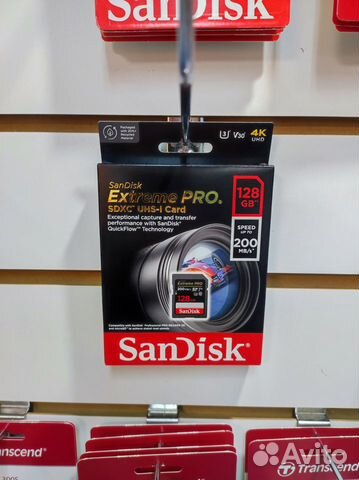 Карта памяти Sandisk Extreme PRO SD XC 128 GB