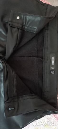 Шорты женские кожаные чёрные