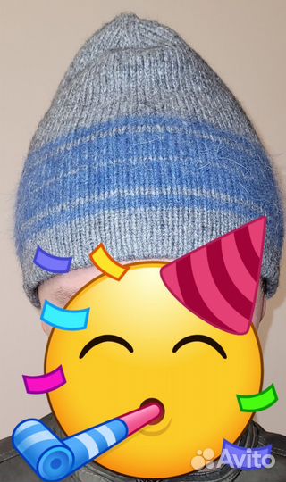 Шапка вязаная ручная работа