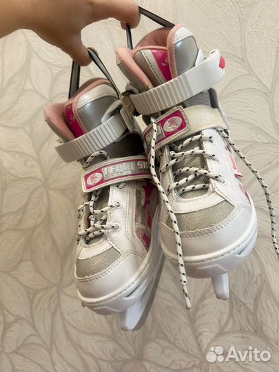 Коньки для девочки раздвижные 29-32