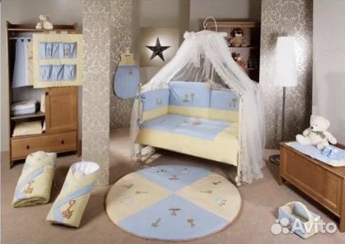 Детский постельный комплект с бортиками