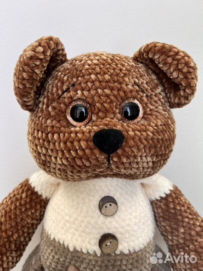 Вязаные игрушки Мишка