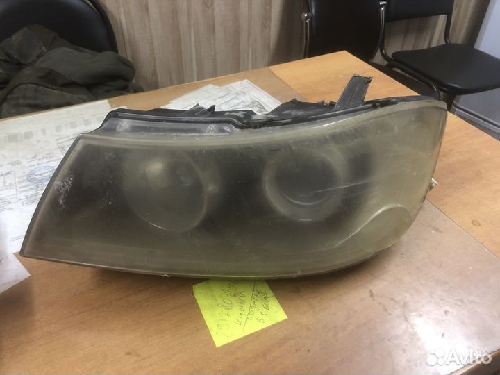 Лифан солано фара левая трещина стекла