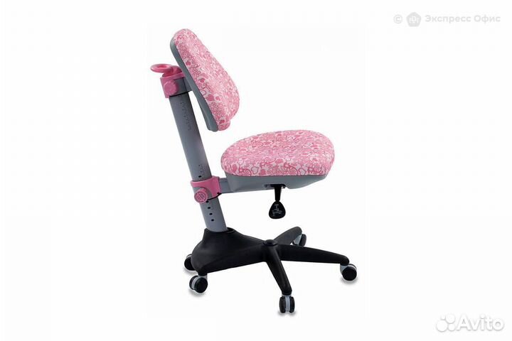 Кресло компьютерное детское Бюрократ KD-2/PK/heart