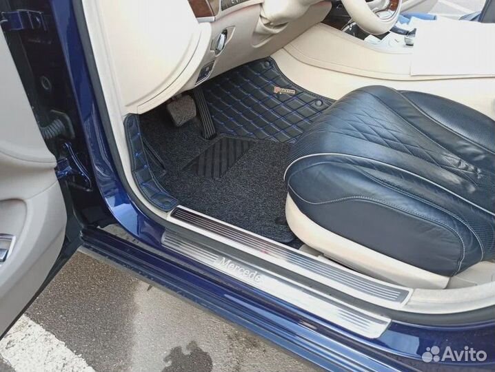3д коврики из экокожи в салон авто с бортами
