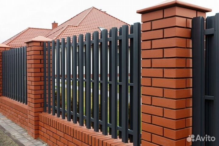 Штакетник металлический