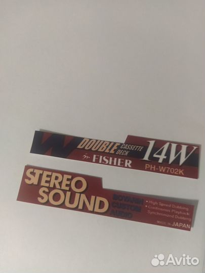 Наклейки на fisher PH-W702K