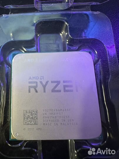 Процессор AMD Ryzen 7 2700Х ам4, 8 х 3700 мгц