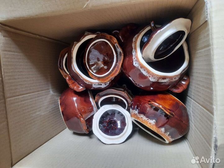 Горшочки глиняные для запекания