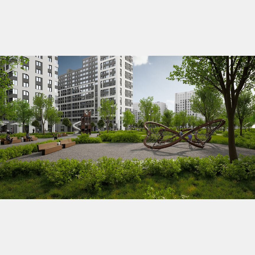 1-к. квартира, 34,1 м², 13/15 эт.