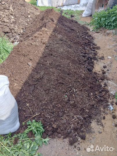Чернозём,перегной, торф в мешках