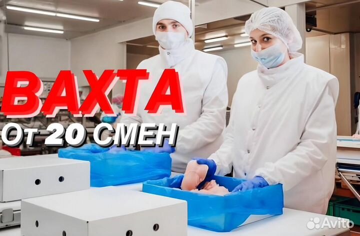 Упаковщик/ца Работа Вахта в Тамбове от 20 смен