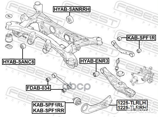 Сайлентблок рычага hyundai tucson 15/KIA sportage