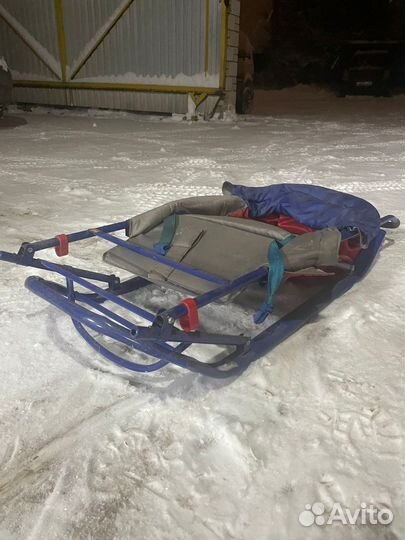 Детские санки коляска