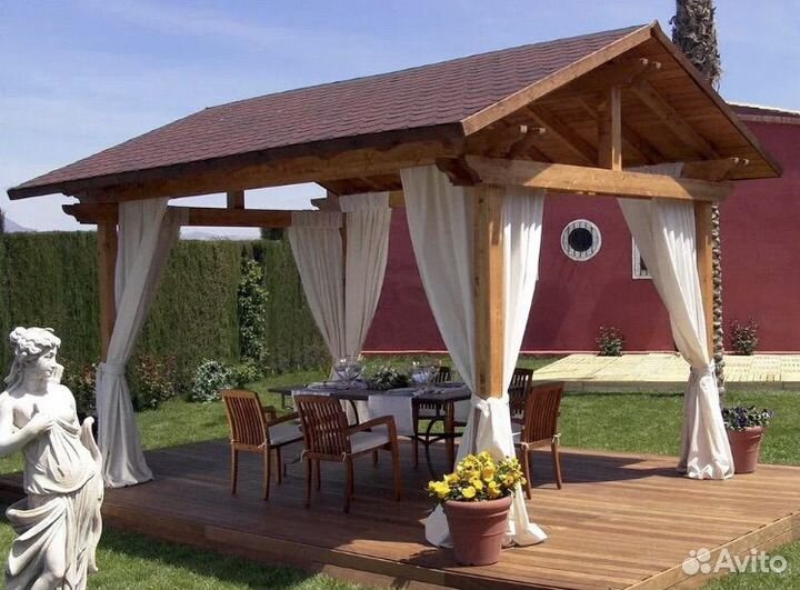 Строительство терраса веранда беседка