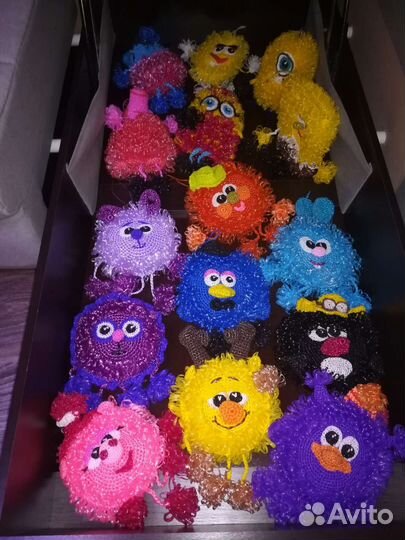 Мочалки ручной вязки