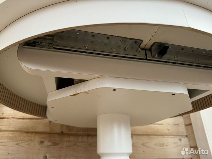 Стол белый обеденный круглый Икеа IKEA