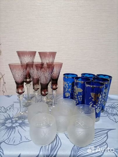 Стаканы и фужеры СССР, тарелки