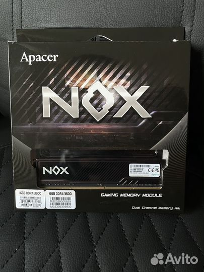 Оперативная память Apacer Nox 16gb (2x8) Dual Kit