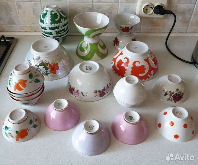 Салатники,чашки,тарелки,кувшины СССР Чехословакия