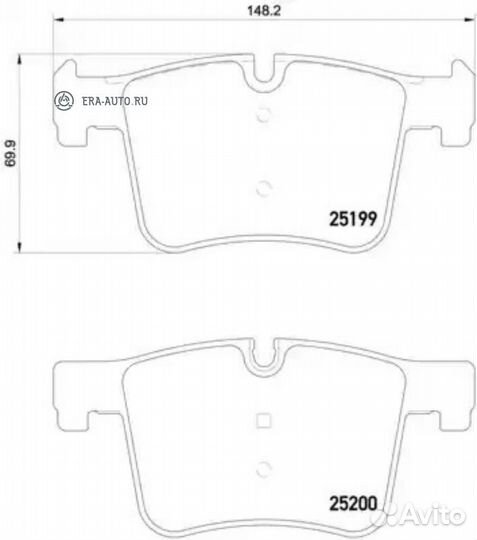 Brembo P06075 Колодки тормозные дисковые перед