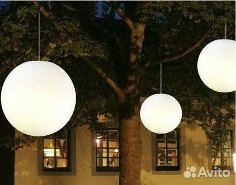 Уличный светильник led шар 60 см RGB IP65 220 В