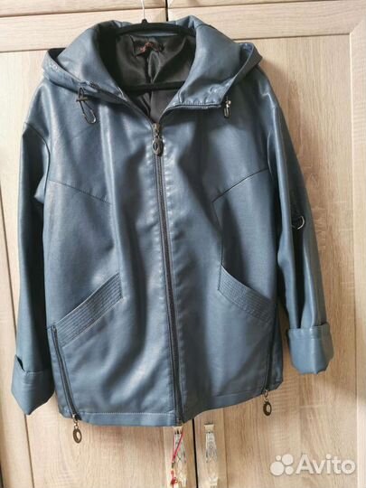 Куртка кожаная демисезонная