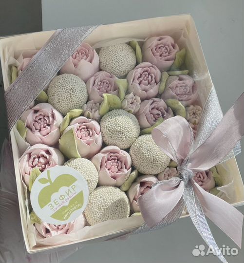 Зефирные тюльпаны букеты подарок зефир цветы