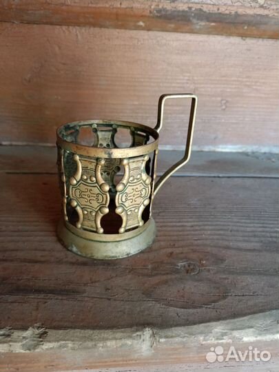 Редкий подстаканник медный