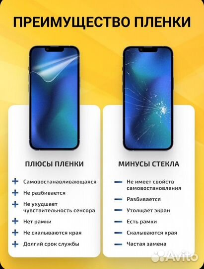 Гидрогелевая защитная пленка на смартфон