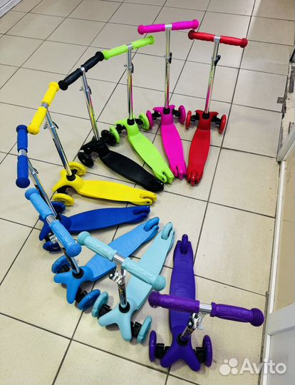 Самокат детский трехколесный мини