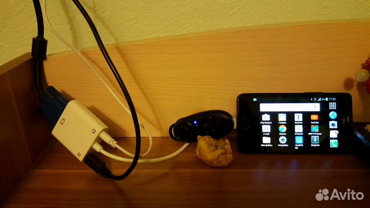 Адаптер для смартфона samsung MHL VGA - USB micro