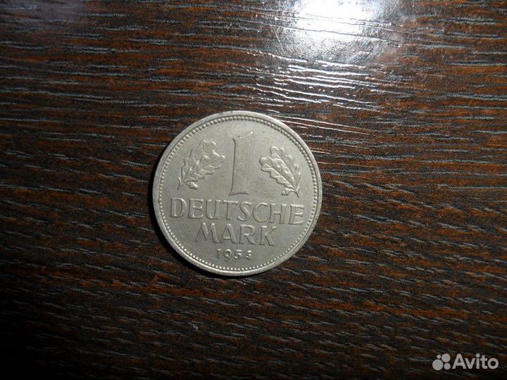 1 марка фрг (J) 1954 г