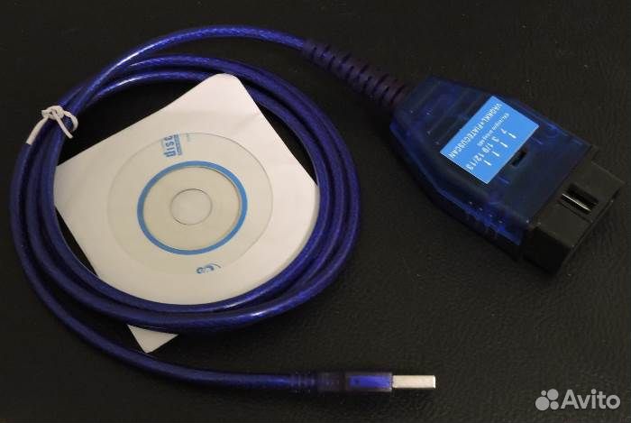 Автосканер VAG COM KKL с переключателем