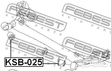 Сайлентблок задней балки