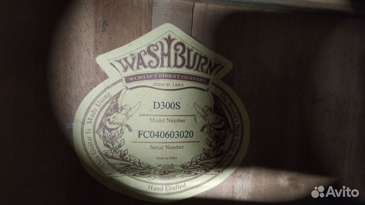 Акустическая гитара Washburn D300S Apache (юбилей)
