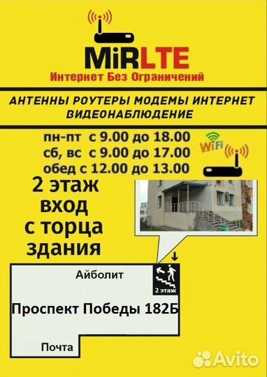 Внешняя направленная mimo антенна GSM1800/LTE1800