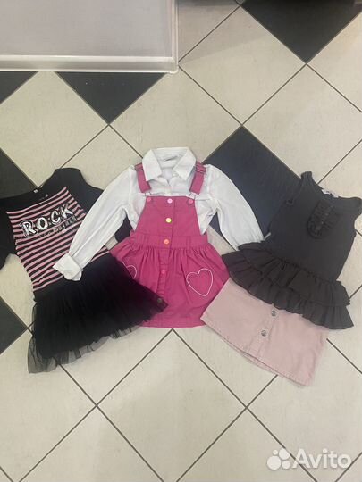 Вещи пакетом 104-110 18 шт