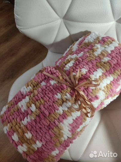 Плед детский вязаный ручная работа