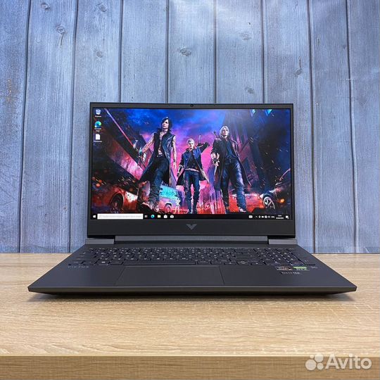 Игровой ноутбук HP Victus Ryzen 5, RTX, - гарантия