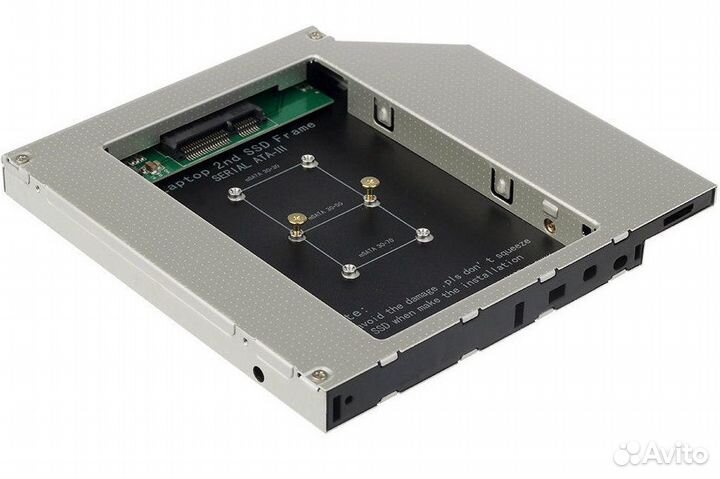 Адаптер 12.7 мм Orient UHD-2MSC12 для SSD msata