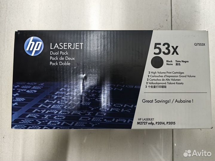 Картридж HP Laser Jet 53x Q7553X (DualPack)