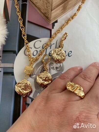 Бижулктия италия CarloCorleone 18 k комплект