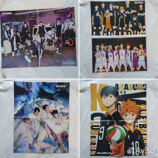 Плакаты разной тематики (k-pop, аниме и прочее) А2